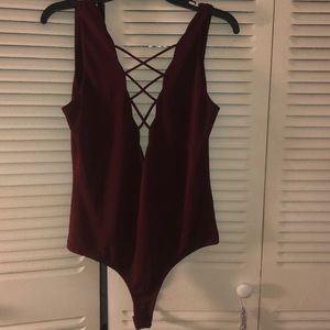 Maroon onesie